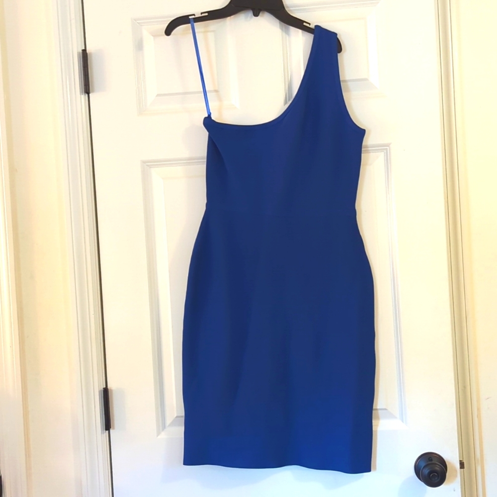 Blue BCBG One Shoulder Dreas
